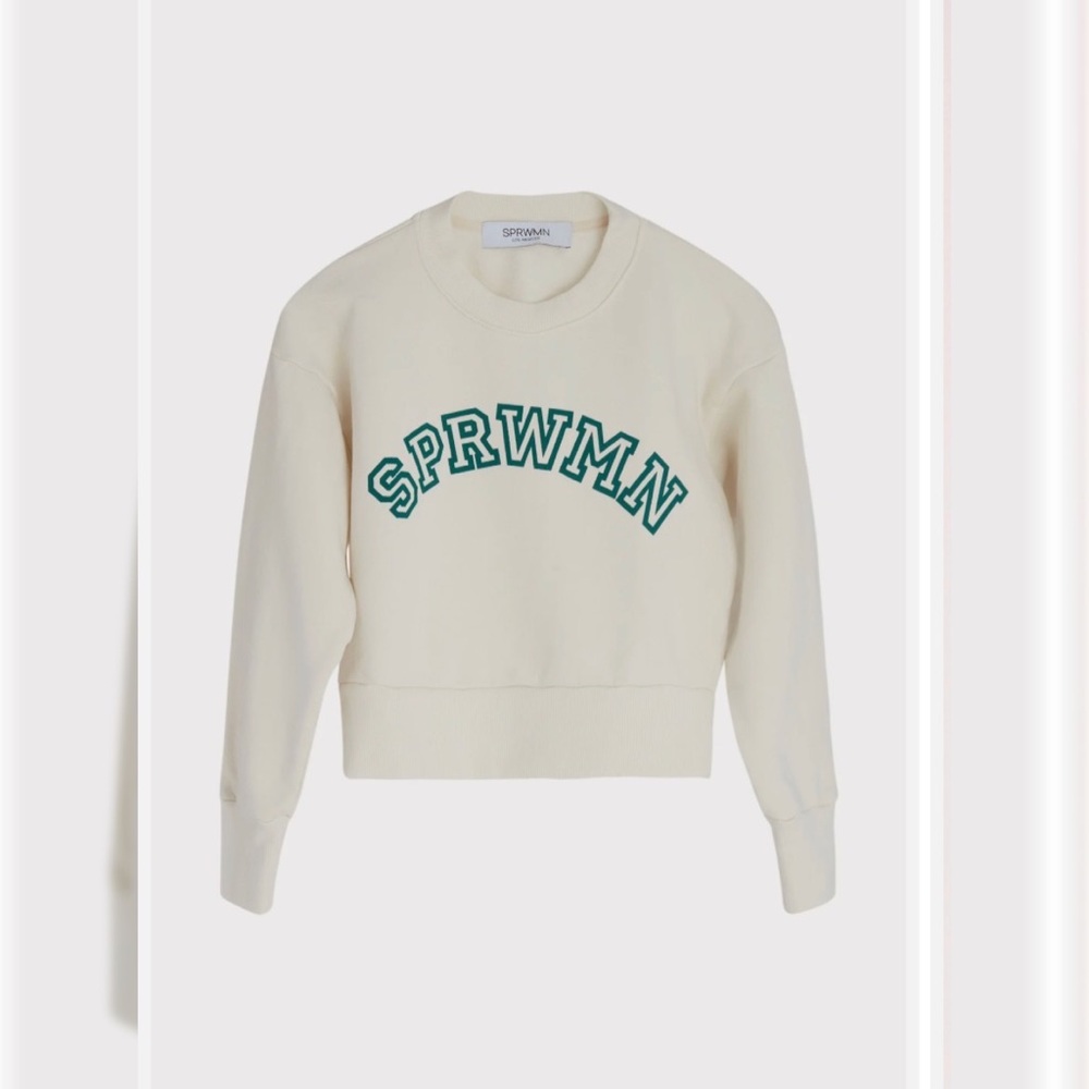 SPRWMN shrunken logo sweatshirt - sz small